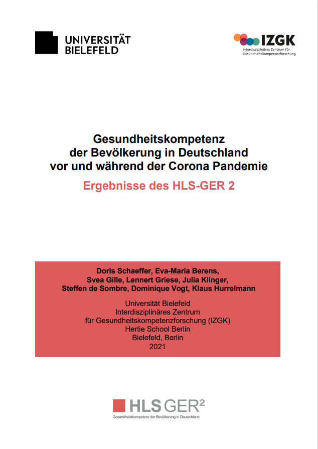 Bericht Studie Gesundheitskompetenz Hurrelmann