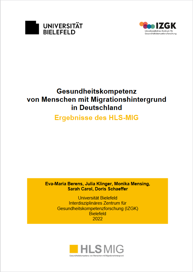 Studie HLS MIG Gesundheitskompetenz Jan.2022